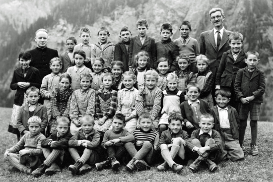 Schulklasse von Vrin Vitg 1950-1951, 1-4. Klasse