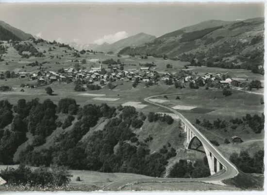 Neue Brücke Uors/Surcasti, gebaut 1962/63