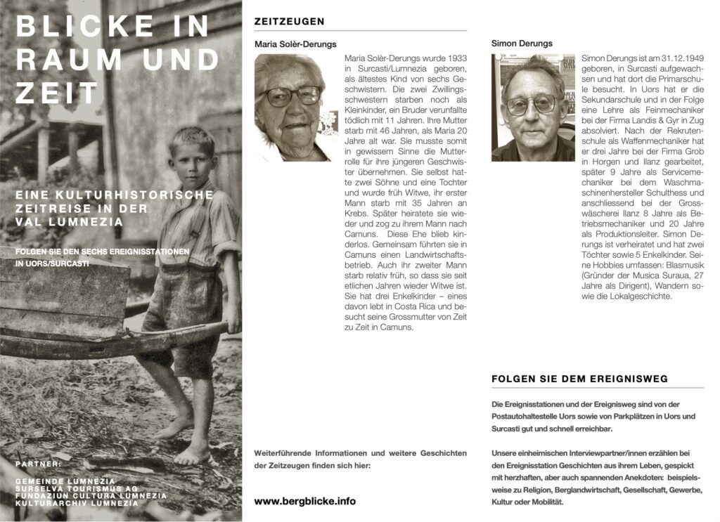 «Blicke in Raum und Zeit» in Uors/Surcasti